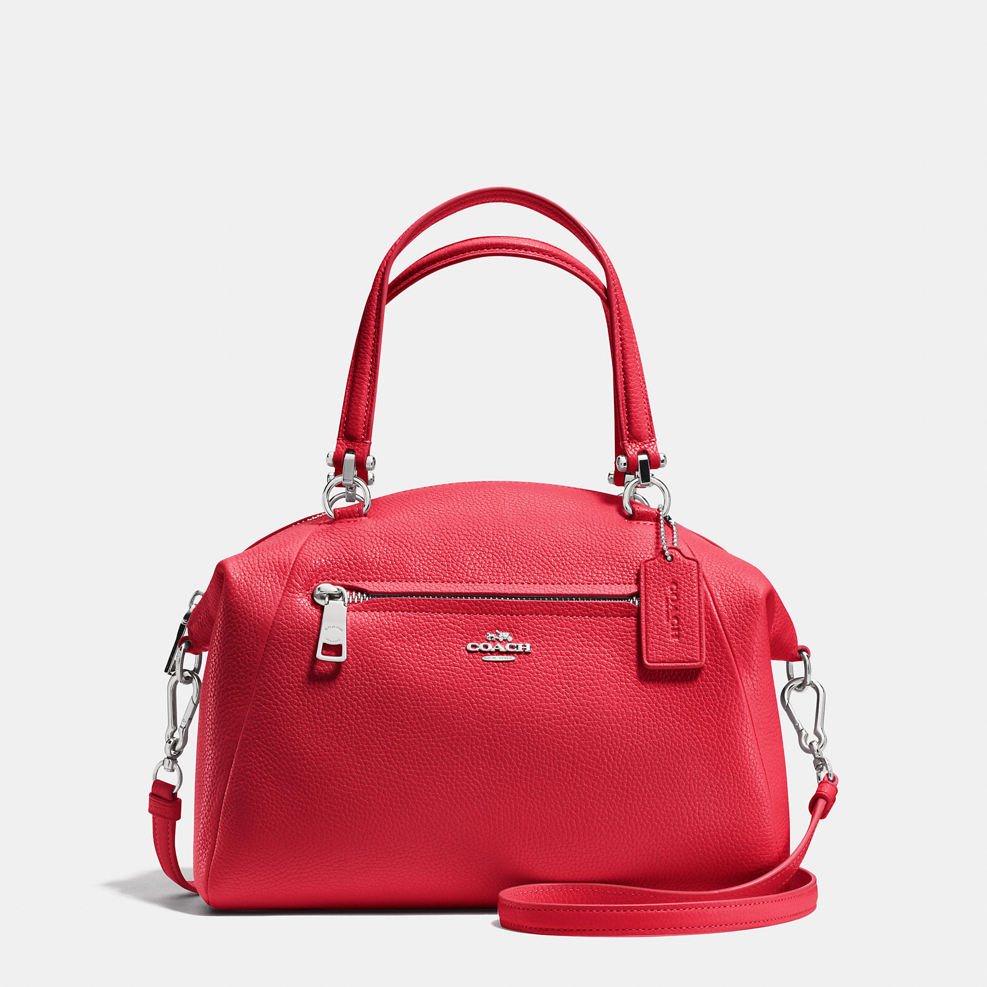 Embossing Coach Prairie Satchel In Pebble Leather | Coach Outlet Canada